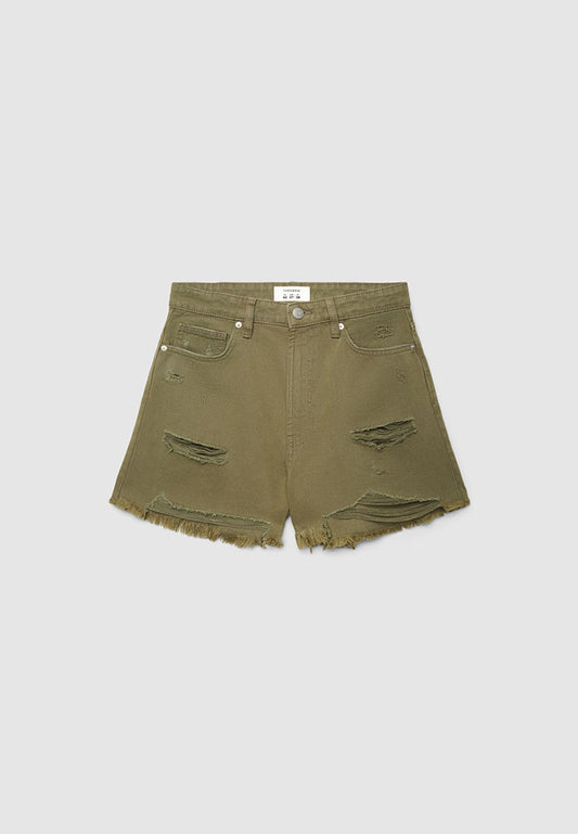 Women's Ripped Denim Shorts