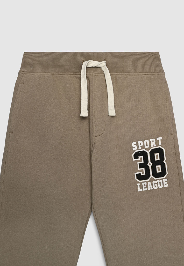 Long tracksuit trousers with lettering print for Boys