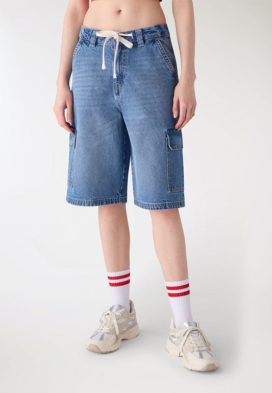 Women's Large Pockets Cargo Shorts