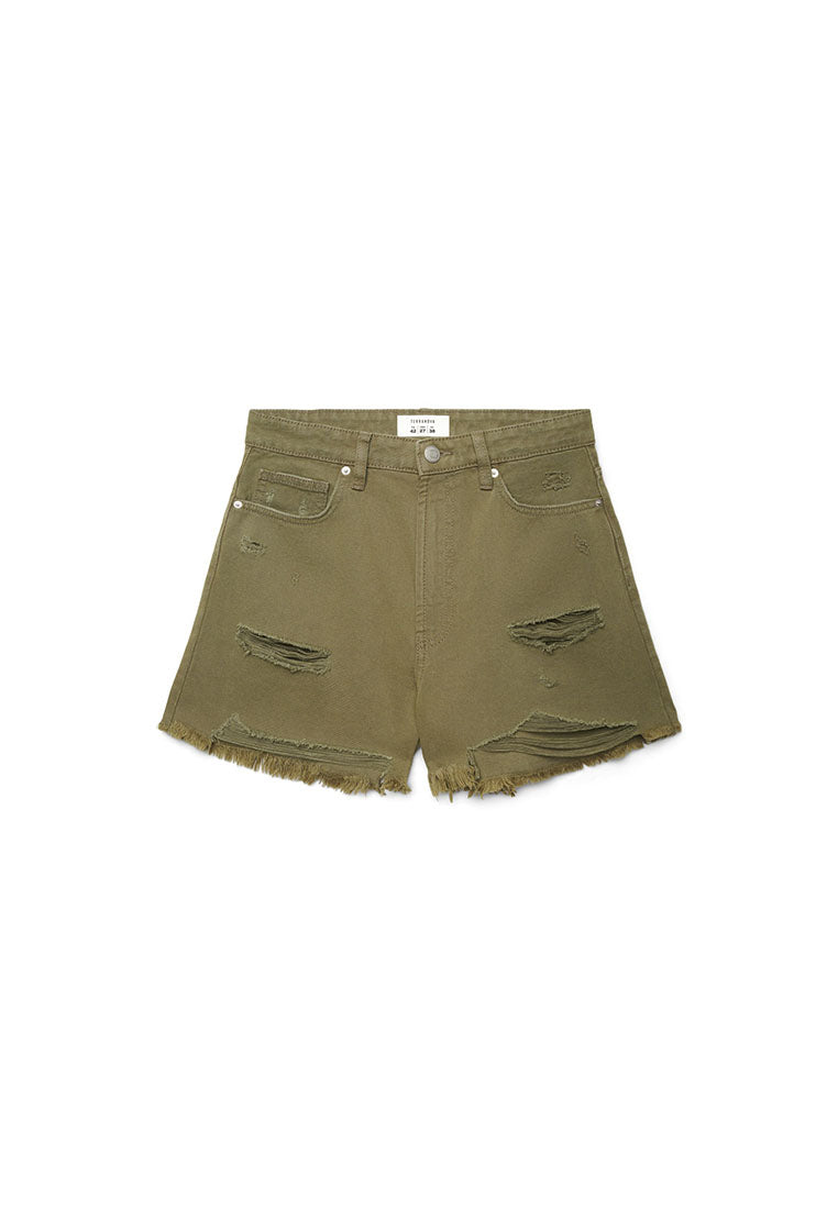 Women's Ripped Denim Shorts
