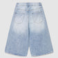 Women's Knee-Length Wide Five Pocket Shorts