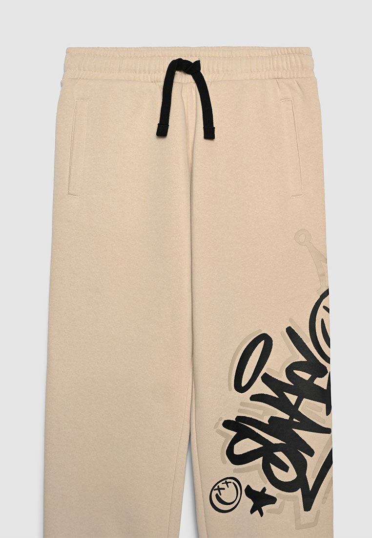 Long tracksuit trousers with graffiti print for Boys