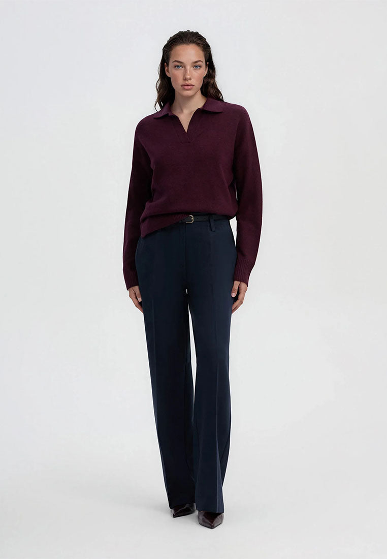 Women's Polo Neck Sweater