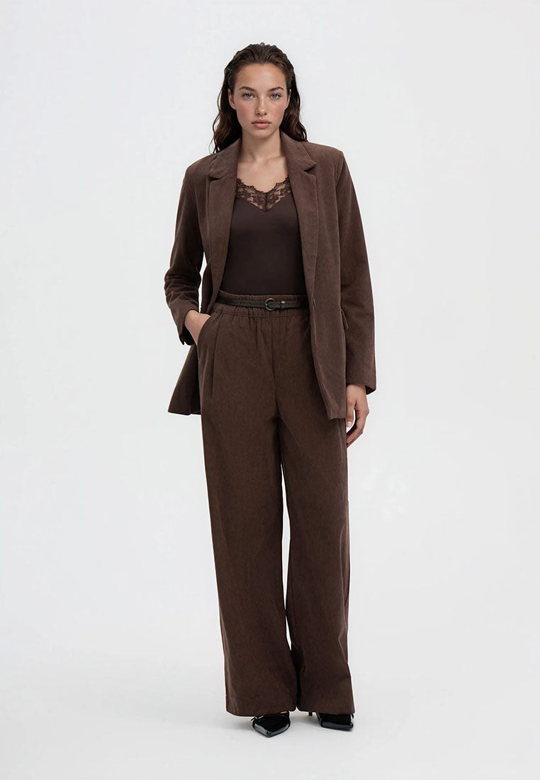 Women's Double-breasted ribbed jacket