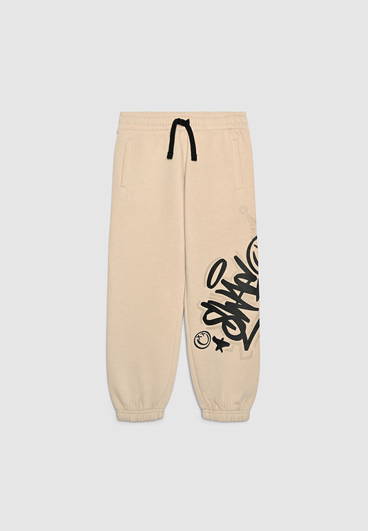 Long tracksuit trousers with graffiti print for Boys