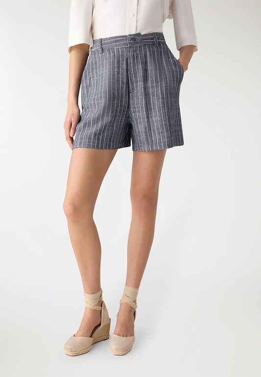 Women's Striped Bermuda Shorts