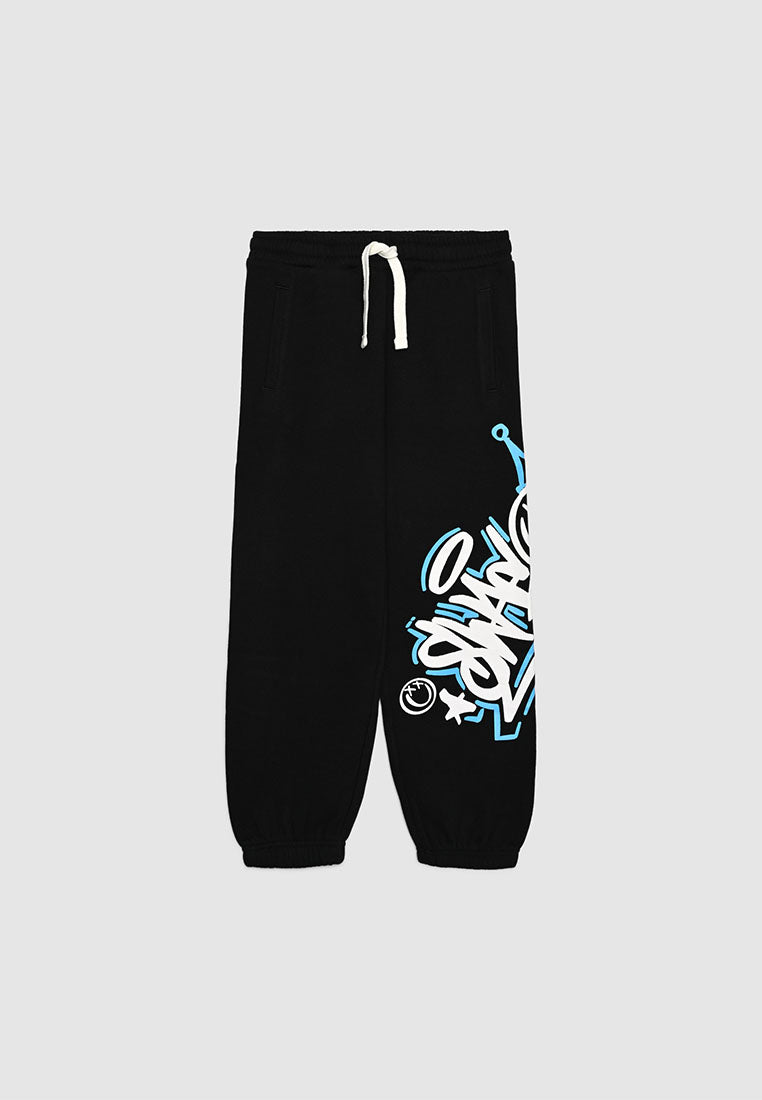 Long tracksuit trousers with graffiti print for Boys