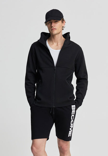 Technical Zip-Up Hoodie Sweatshirt