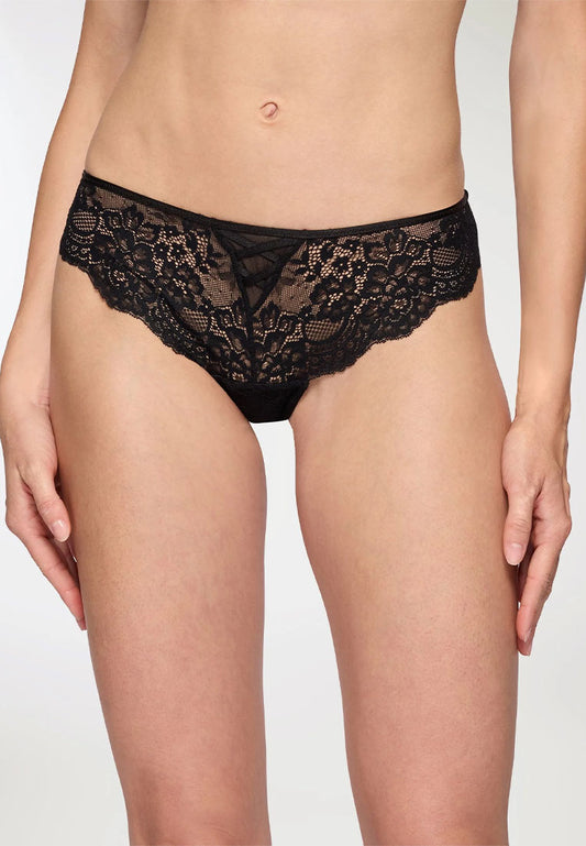 Women's Floral Lace Lace-Up Bikini Panties
