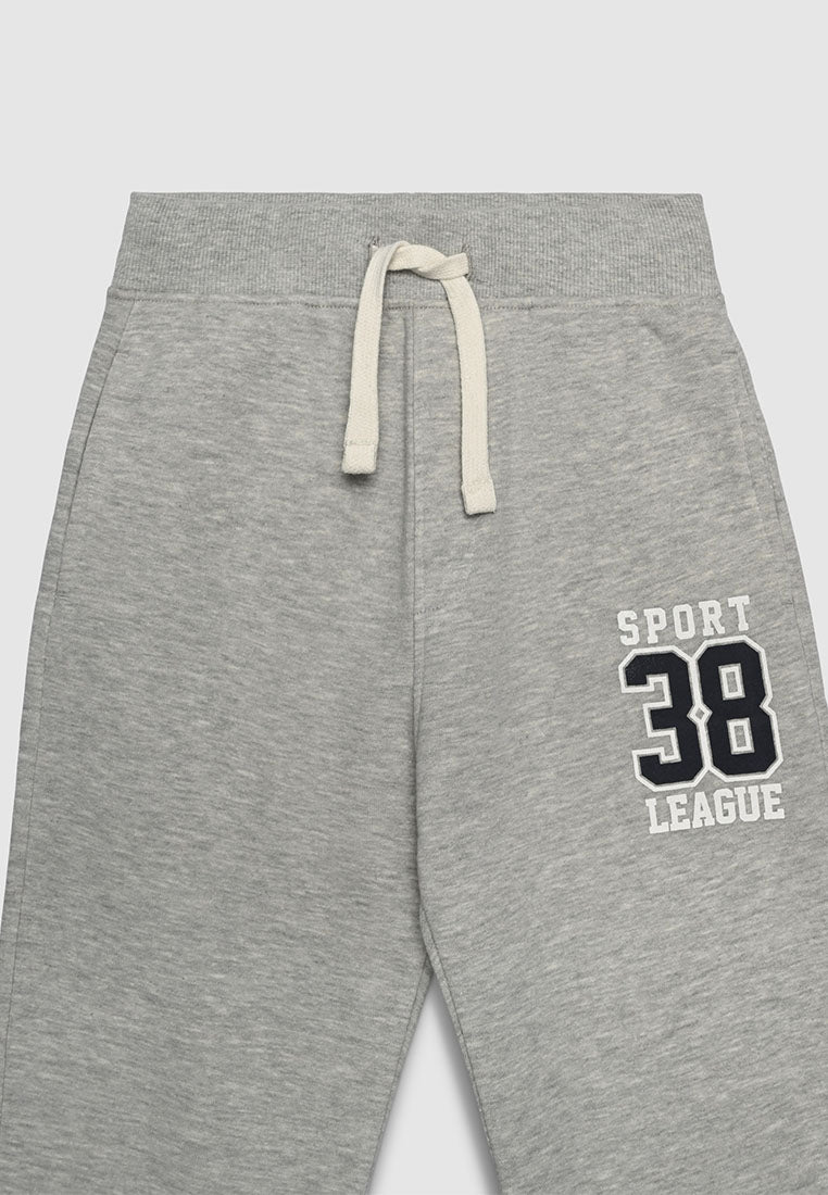 Long tracksuit trousers with lettering print for Boys