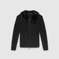 Zip-up cardigan with faux fur collar for Girls
