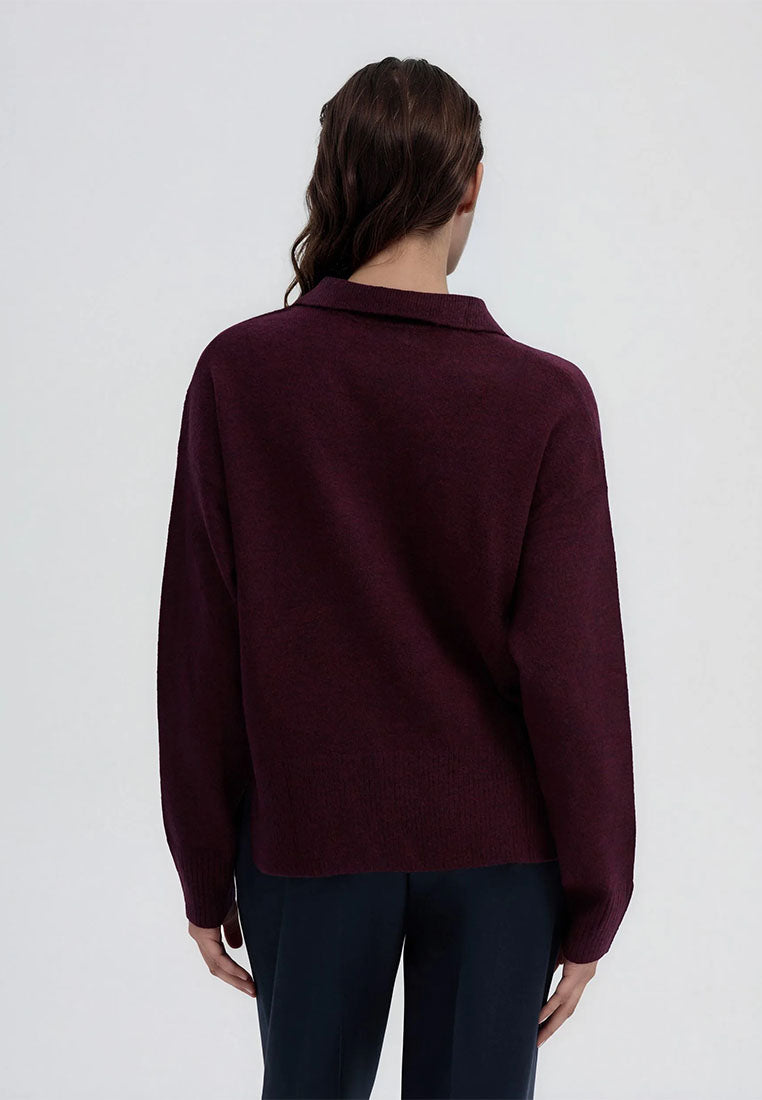 Women's Polo Neck Sweater