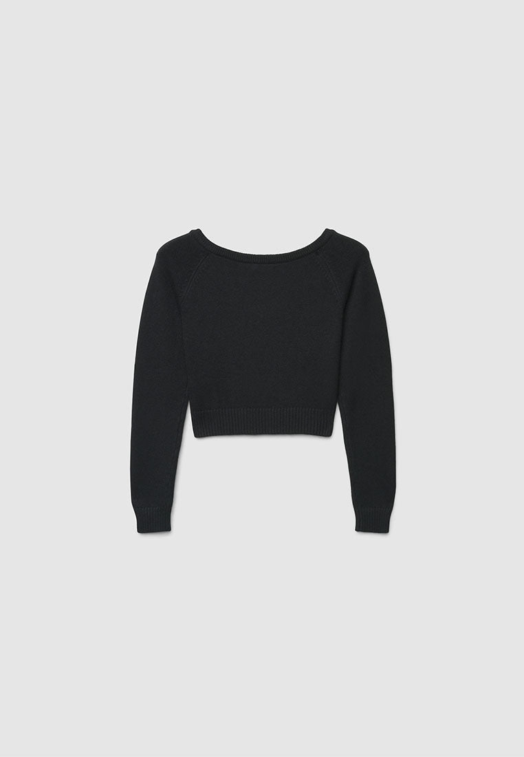 Women's V-neck Cropped Top