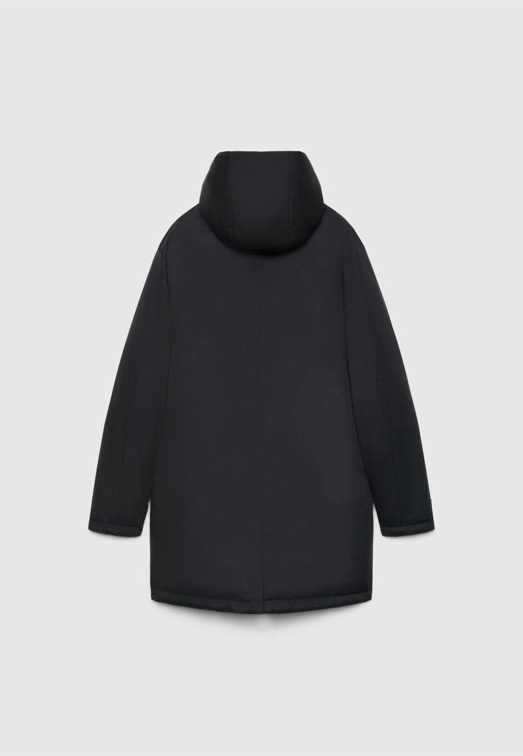 Men's Hooded Smooth-Finish Down Coat