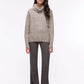 Women's Plain-colour cropped roll-neck jumper