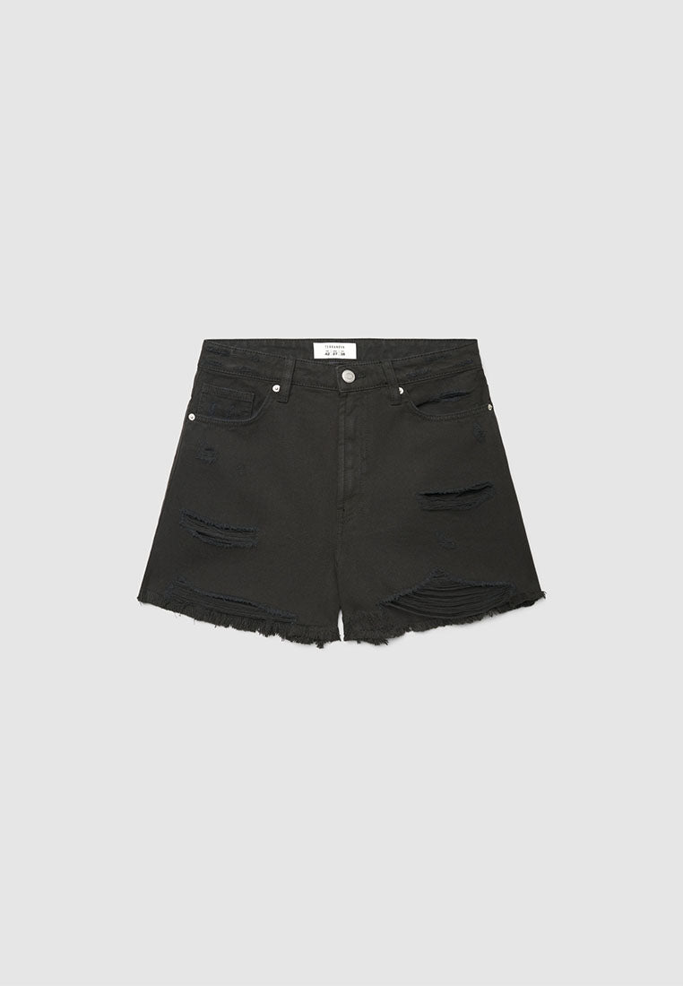 Women's Ripped Denim Shorts