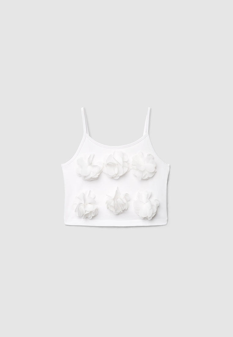 Floral Cami Crop Top for Girls