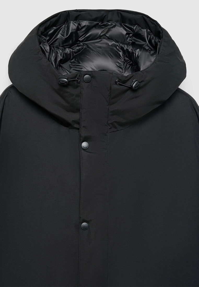Men's Hooded Smooth-Finish Down Coat