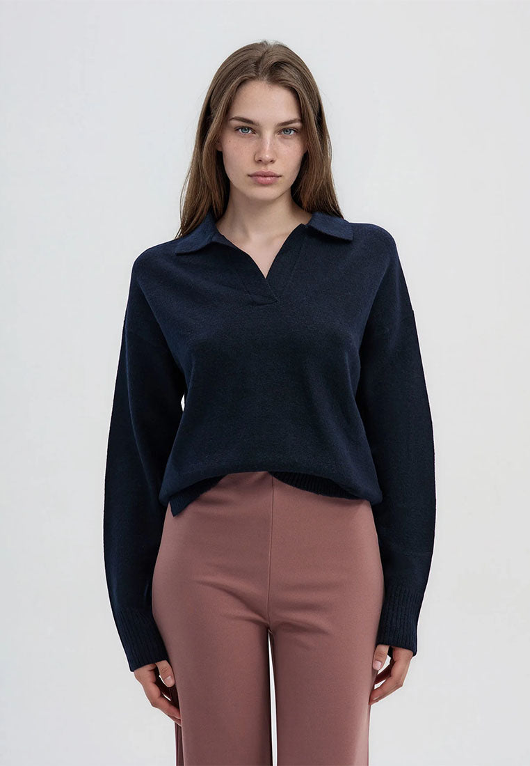 Women's Polo Neck Sweater