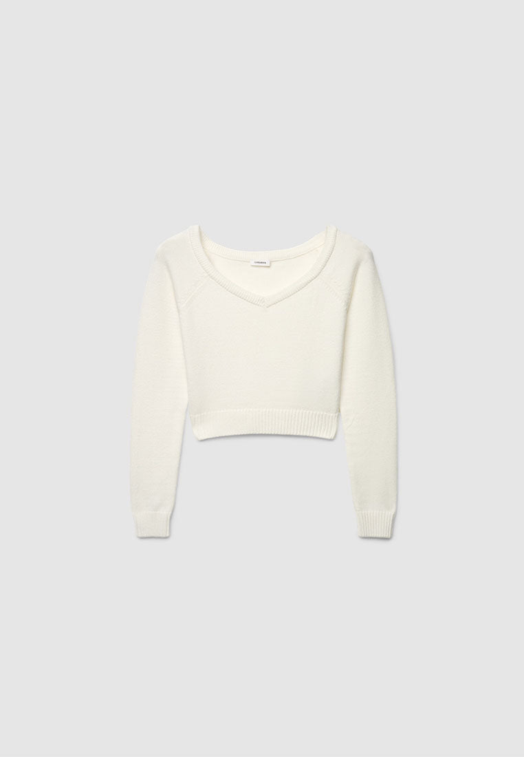 Women's V-neck Cropped Top