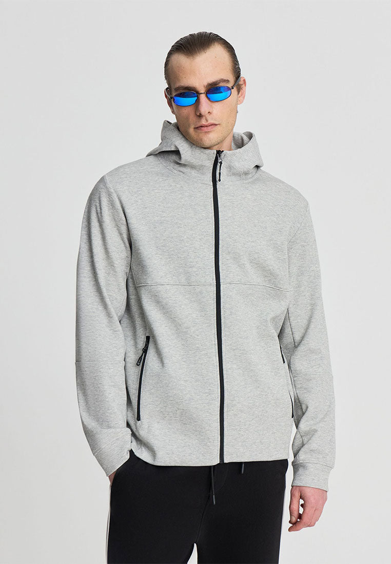 Technical Zip-Up Hoodie Sweatshirt