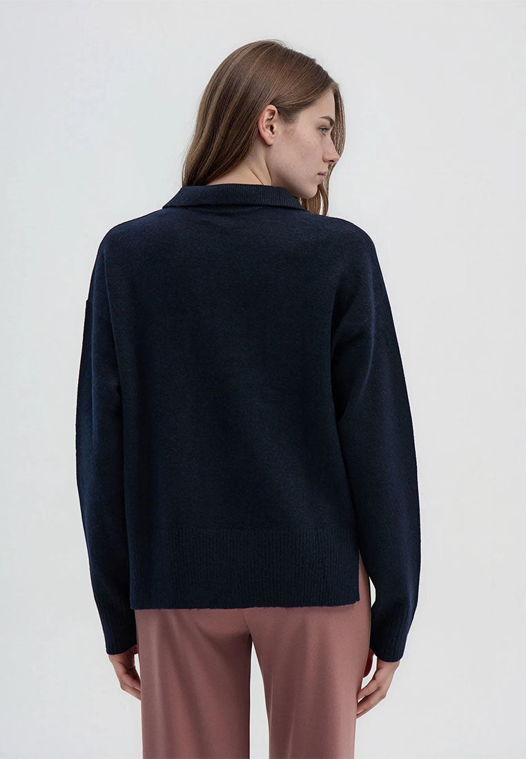 Women's Polo Neck Sweater