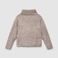 Women's Plain-colour cropped roll-neck jumper