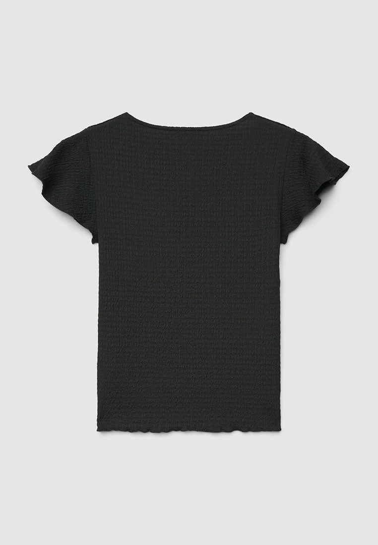 Women's V-Neck Flutter-Sleeve Top