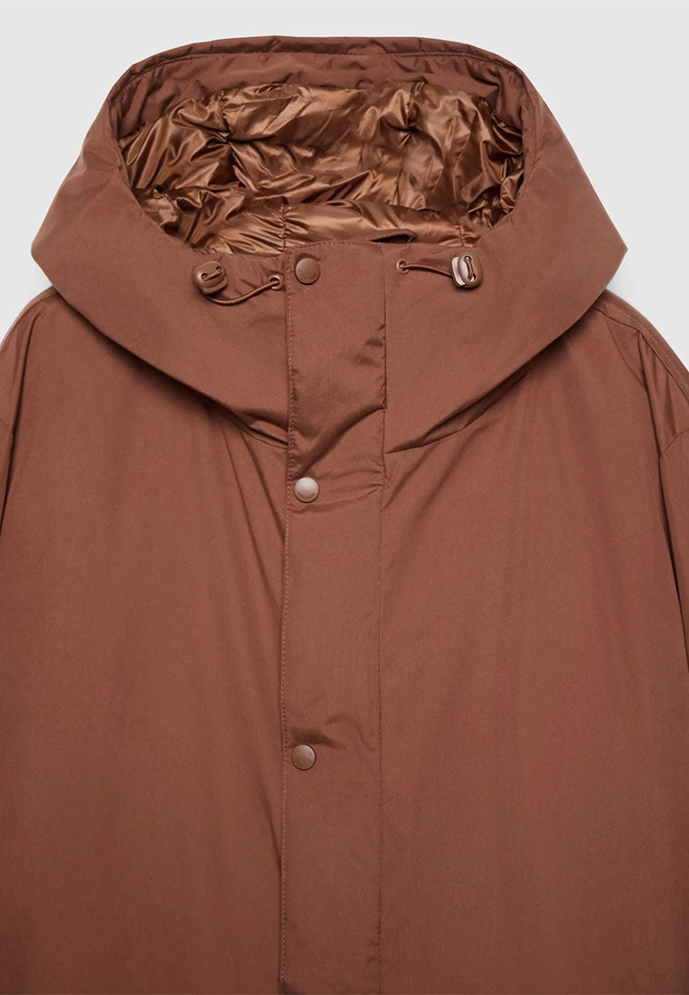 Men's Hooded Smooth-Finish Down Coat