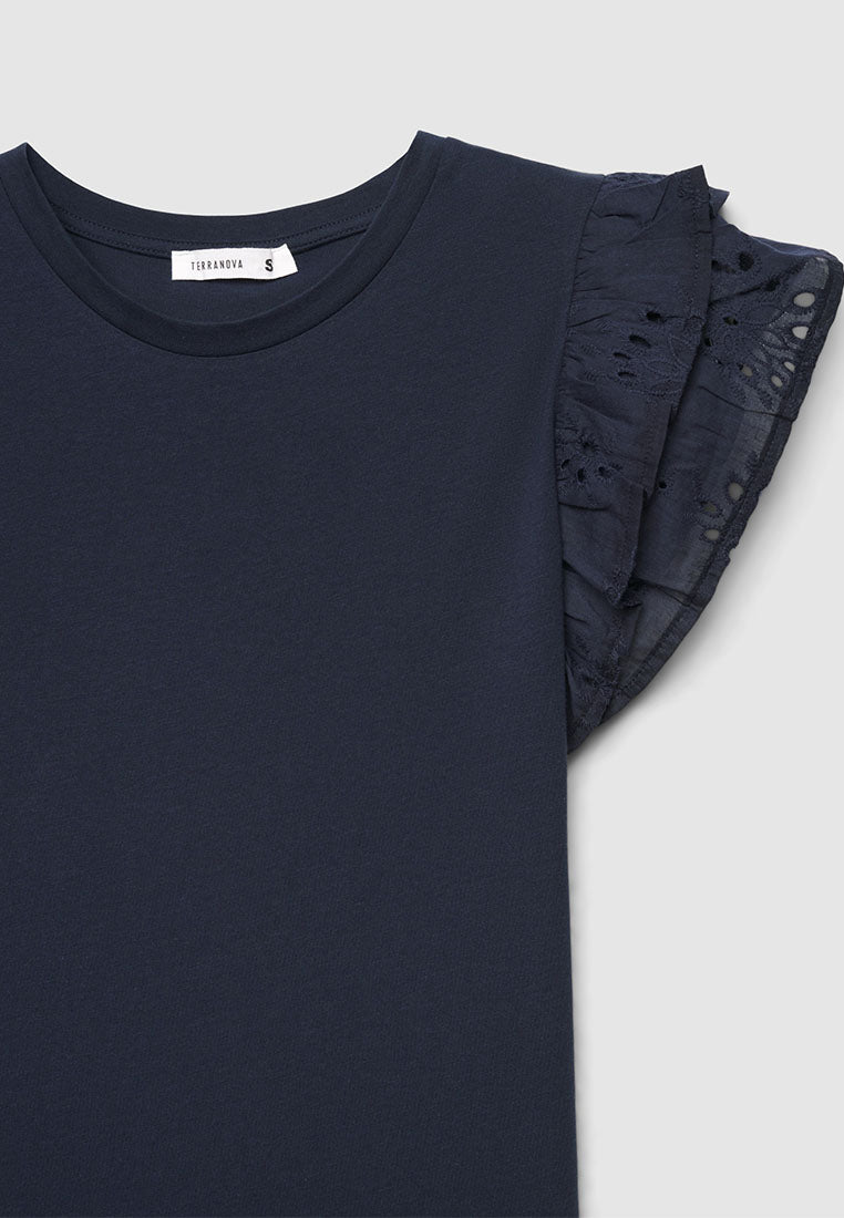 Women's Ruffle-trimmed Sleeves