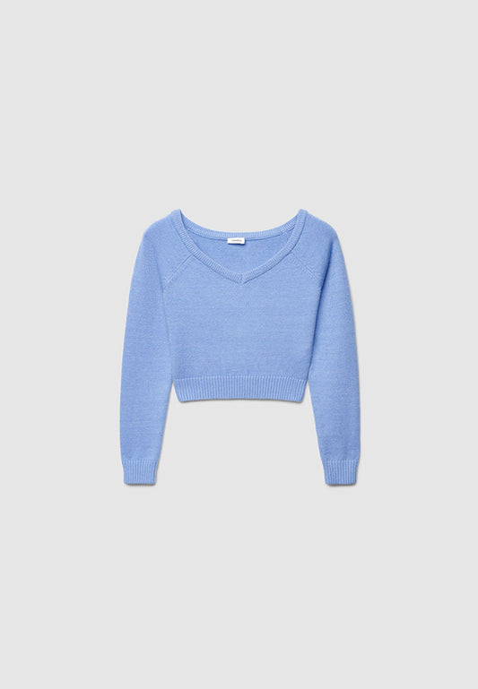 Women's V-neck Cropped Top