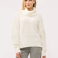 Women's Plain-colour cropped roll-neck jumper