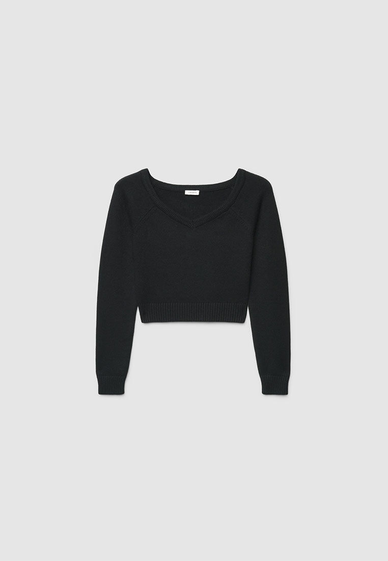 Women's V-neck Cropped Top