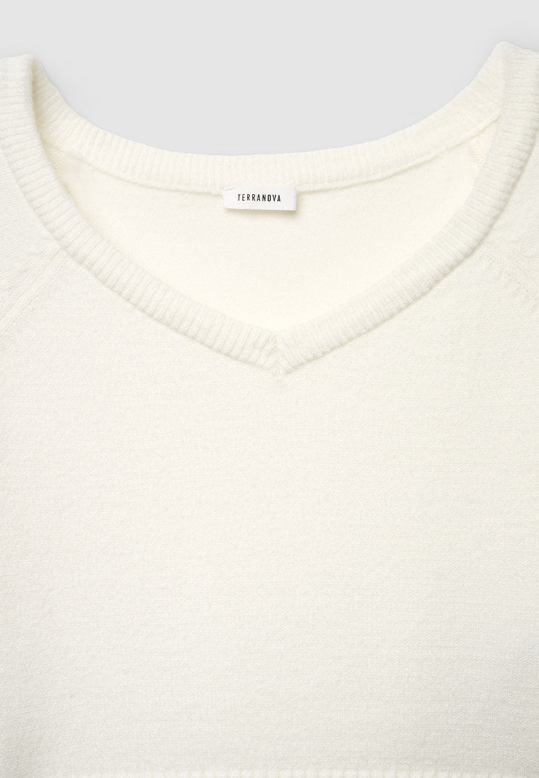 Women's V-neck Cropped Top