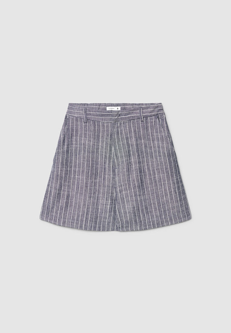 Women's Striped Bermuda Shorts