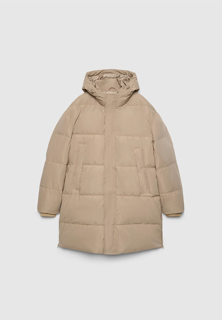 Men's Hooded Longline Puffer Parka