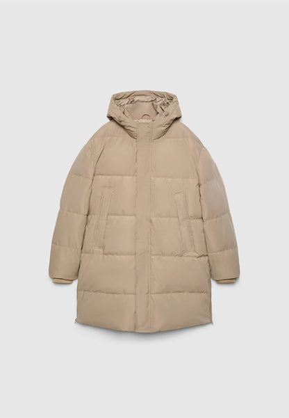 Men's Hooded Longline Puffer Parka
