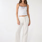 Women's Linen Blend WideLeg Trousers