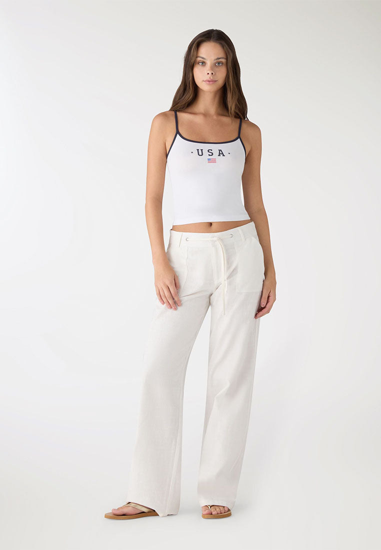 Women's Linen Blend WideLeg Trousers
