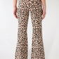 Animal Print Flared Leggings for Girls