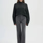 Women's Sweater with turtleneck and cable knit