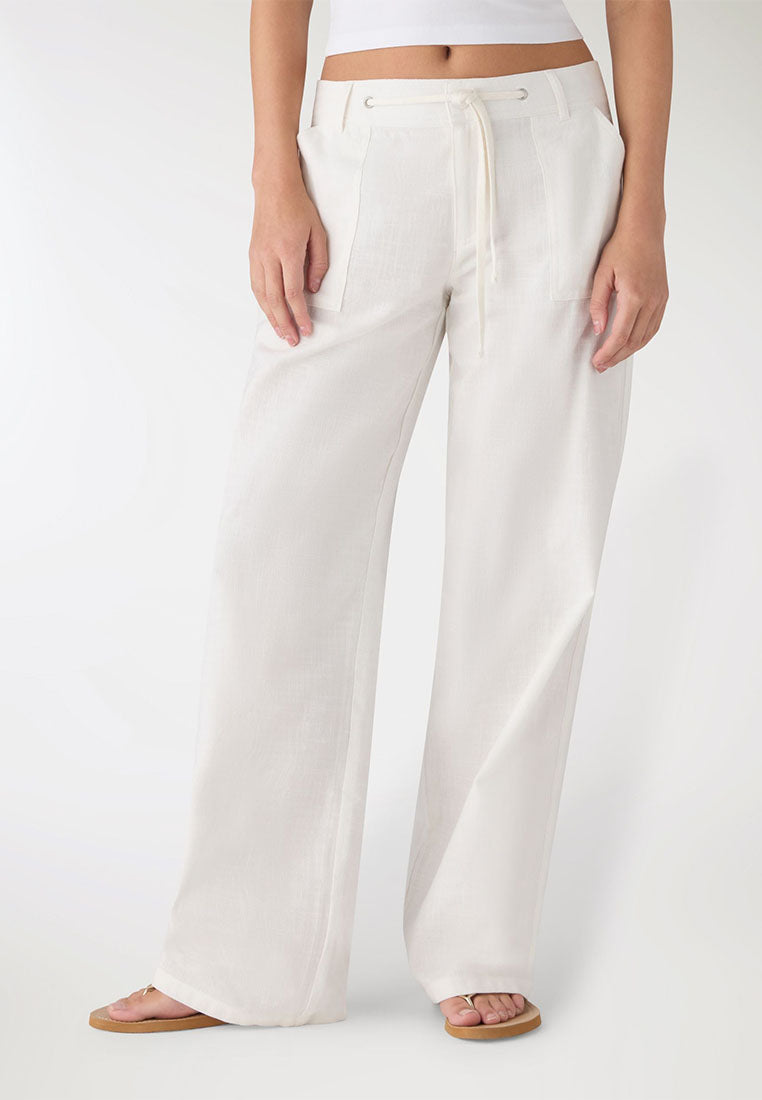 Women's Linen Blend WideLeg Trousers