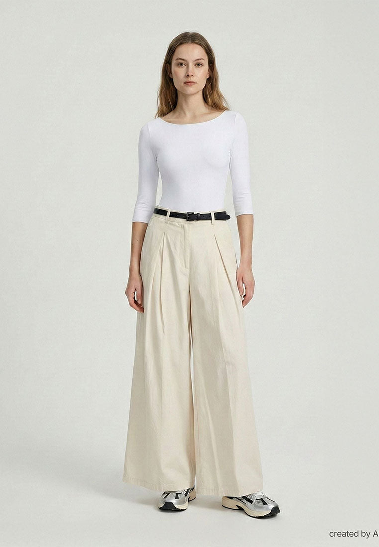 Women Silhoutte Wide Leg Trousers