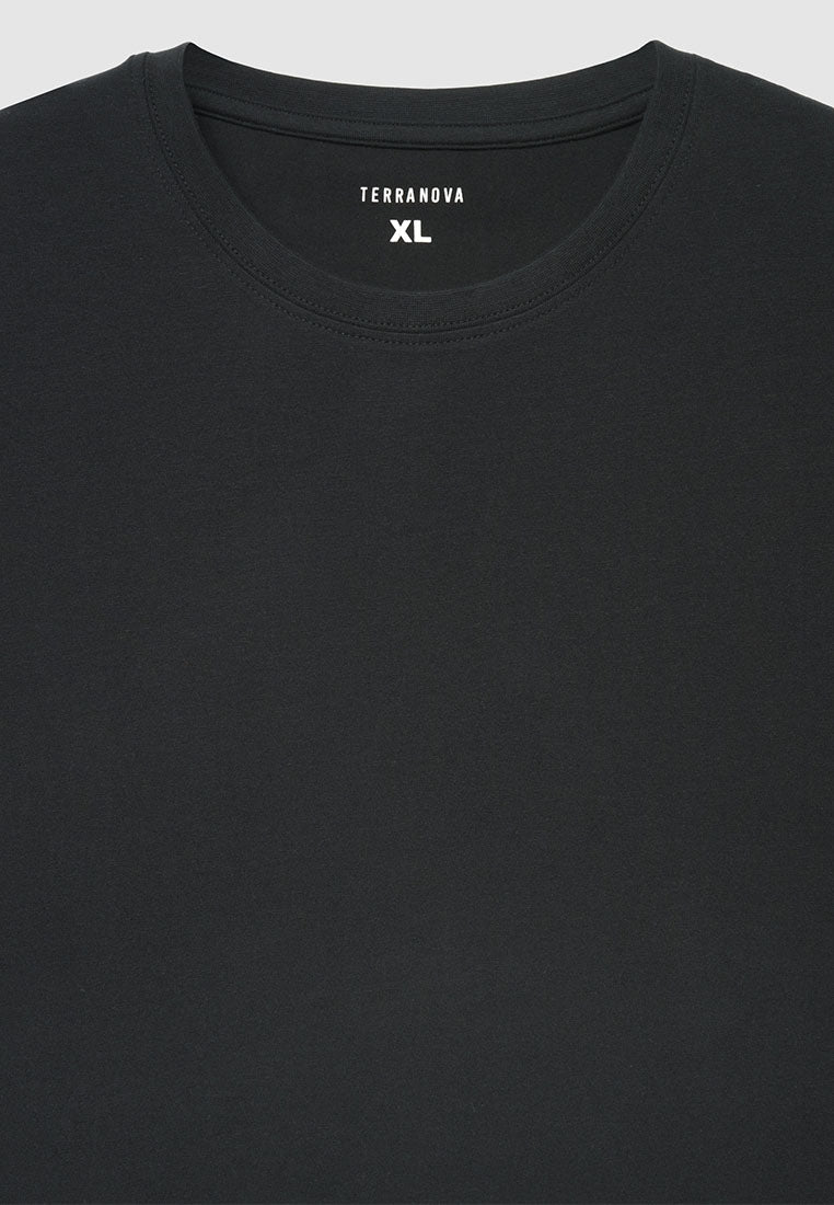 Men's Minimalist Crew Neck Long Sleeve Shirt