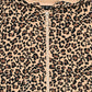 Hooded zip-up sweatshirt with animal print for Girls