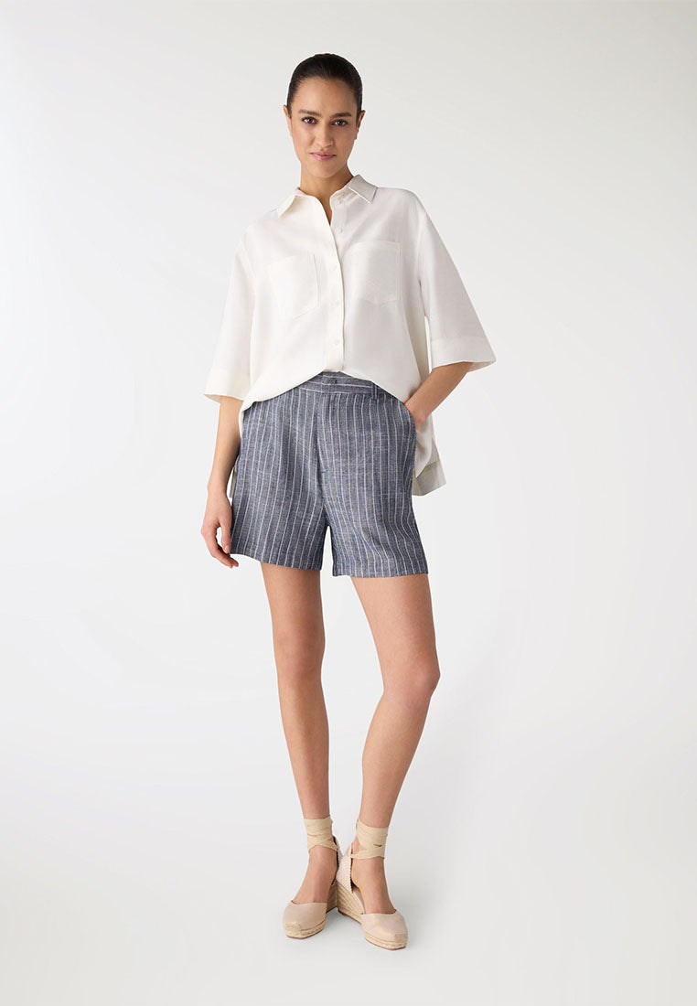 Women's Striped Bermuda Shorts