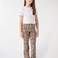 Animal Print Flared Leggings for Girls