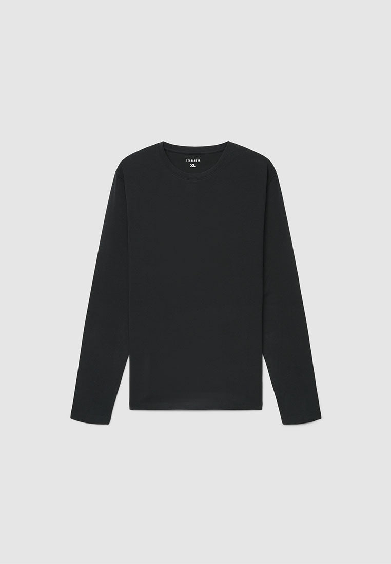 Men's Minimalist Crew Neck Long Sleeve Shirt