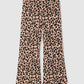 Animal Print Flared Leggings for Girls