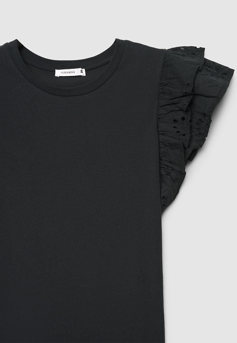 Women's Ruffle-trimmed Sleeves